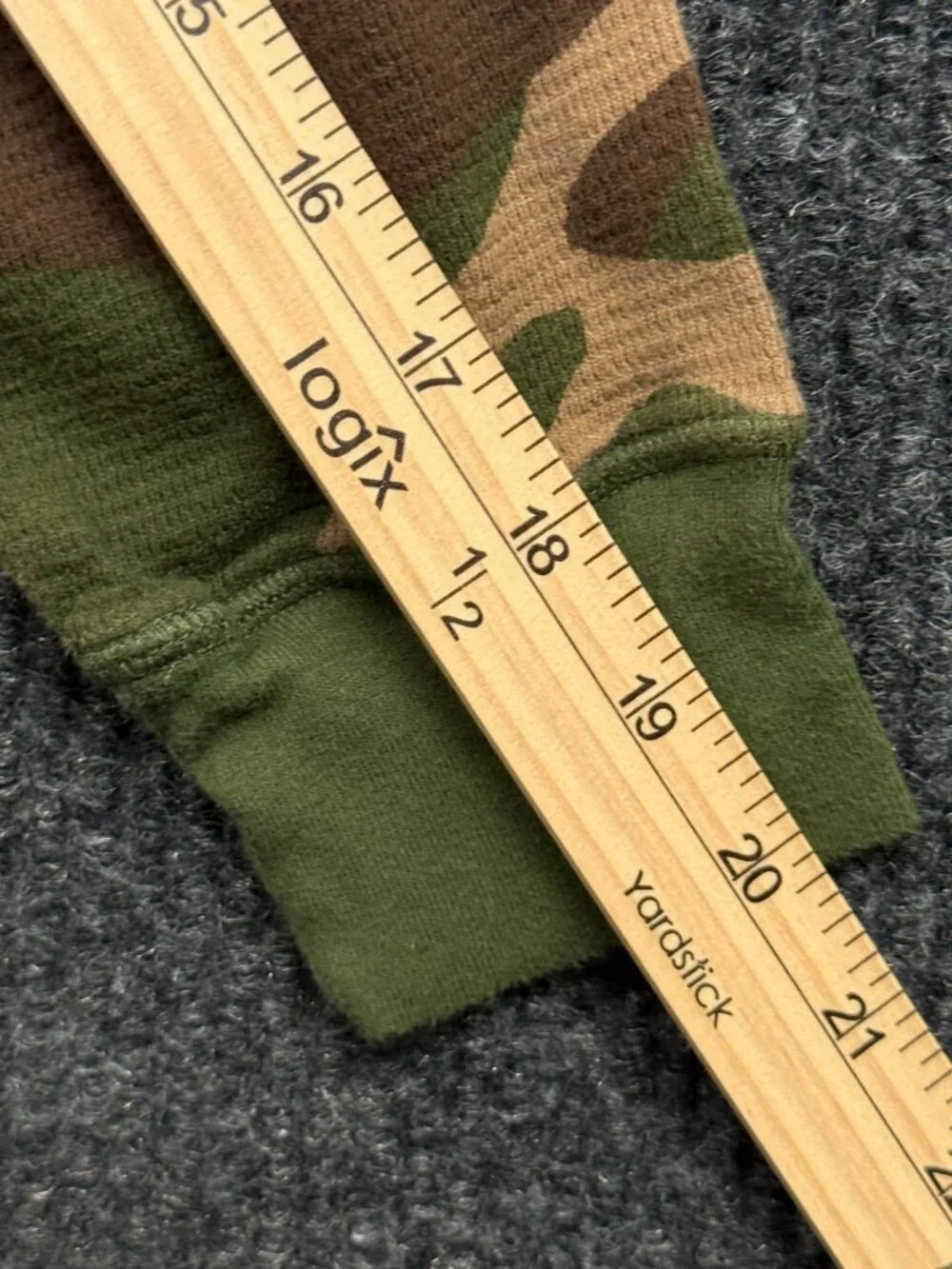 Polo Ralph Lauren Camo Thermal Sleep Shirt Mens S Small Waffle Knit Long Sleeve